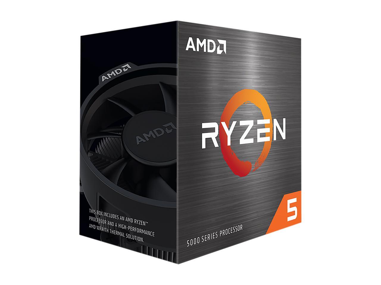AMD Ryzen 5 5500 - Ryzen 5 5000 Series Cezanne (Zen 3) 6-Core 3.6 GHz Socket AM4 65W No Integrated Graphics Desktop CPU Processor - 100-100000457BOX