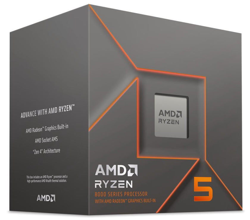 AMD Ryzen 5 8500G - Ryzen 5 8000-G Series 6-Core 3.5 GHz Socket AM5 65W AMD Radeon 740M Processor - 100-100000931BOX