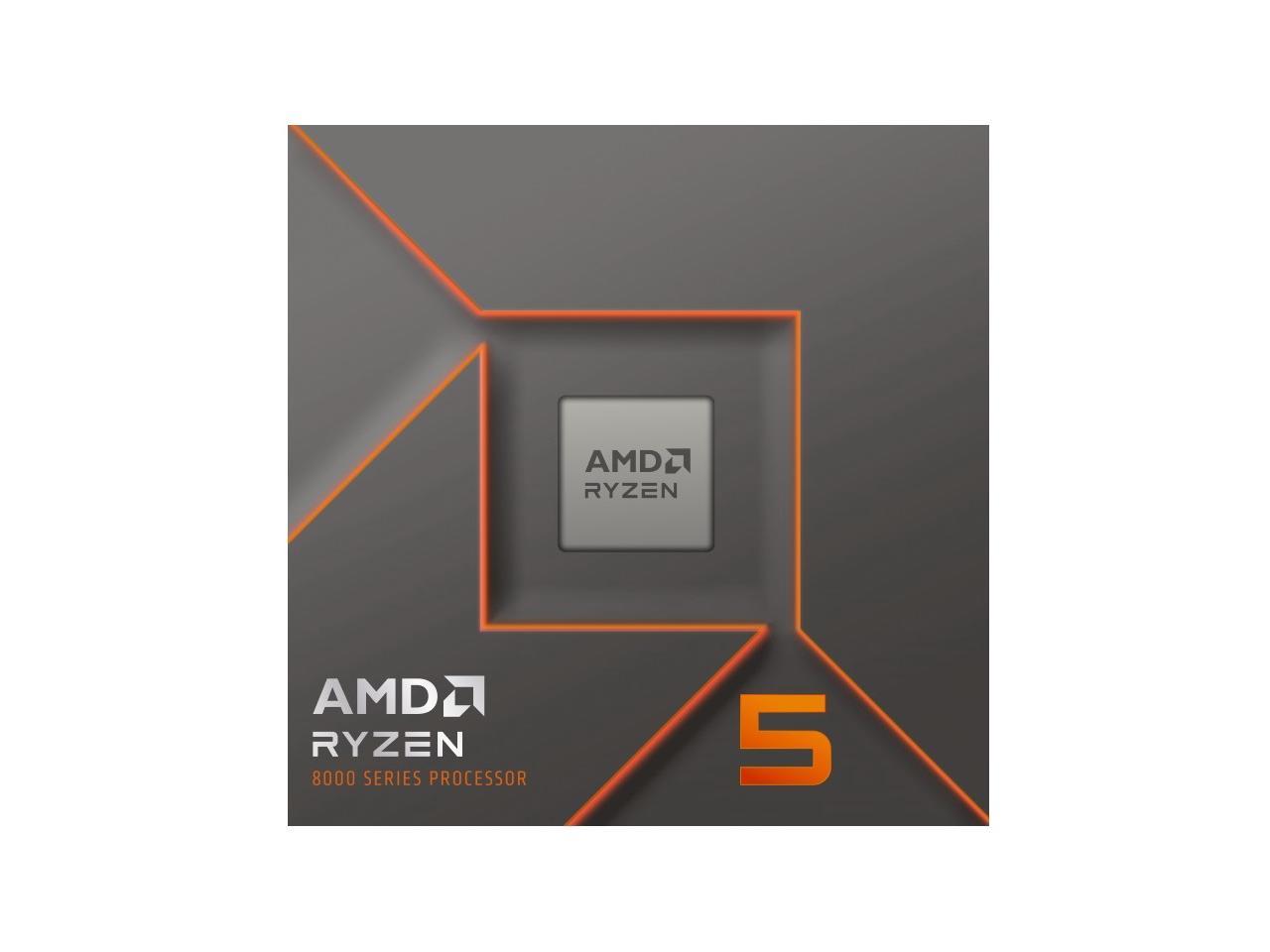 AMD Ryzen 5 8400F (4.2 GHz) - Ryzen 5 8000 Series 6-Core/ 12-Threads,  Socket AM5, 65W Processor - 100-100001591BOX