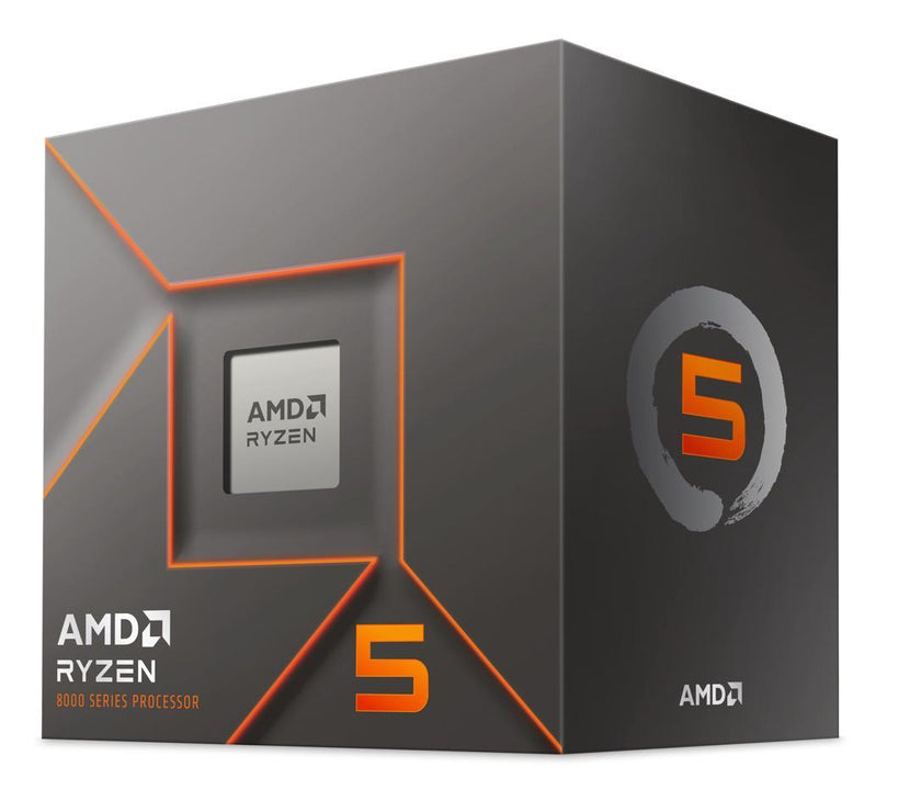 AMD Ryzen 5 8400F (4.2 GHz) - Ryzen 5 8000 Series 6-Core/ 12-Threads,  Socket AM5, 65W Processor - 100-100001591BOX