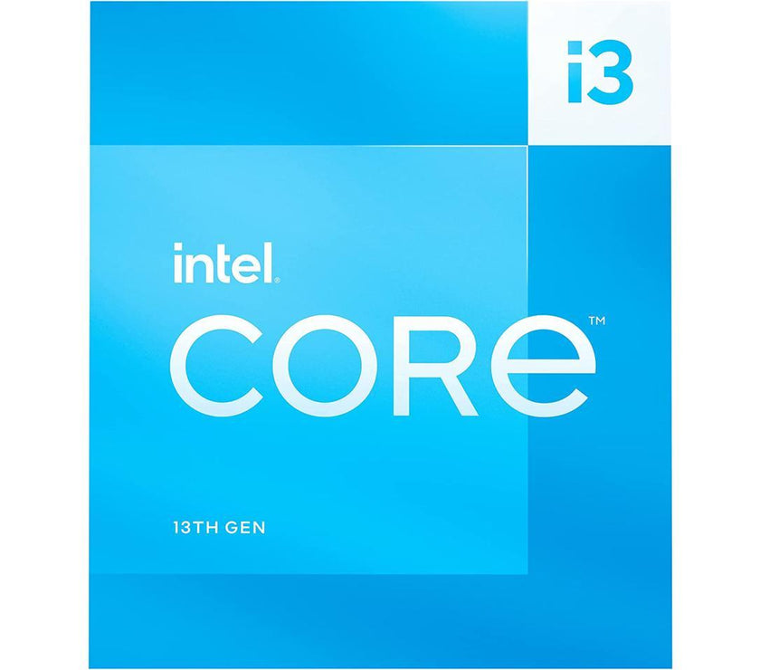 Intel Core i3-13100 Desktop Processor 4 cores (4 P-cores + 0 E-cores) 12MB Cache, up to 4.5 GHz - Box