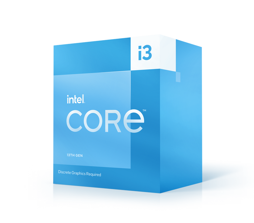 Intel Core i3-13100F Desktop Processor 4 cores (4 P-cores + 0 E-cores) 12MB Cache, up to 4.5 GHz - Box