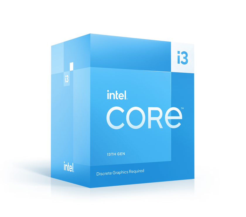 Intel Core i3-13100F Desktop Processor 4 cores (4 P-cores + 0 E-cores) 12MB Cache, up to 4.5 GHz - Box