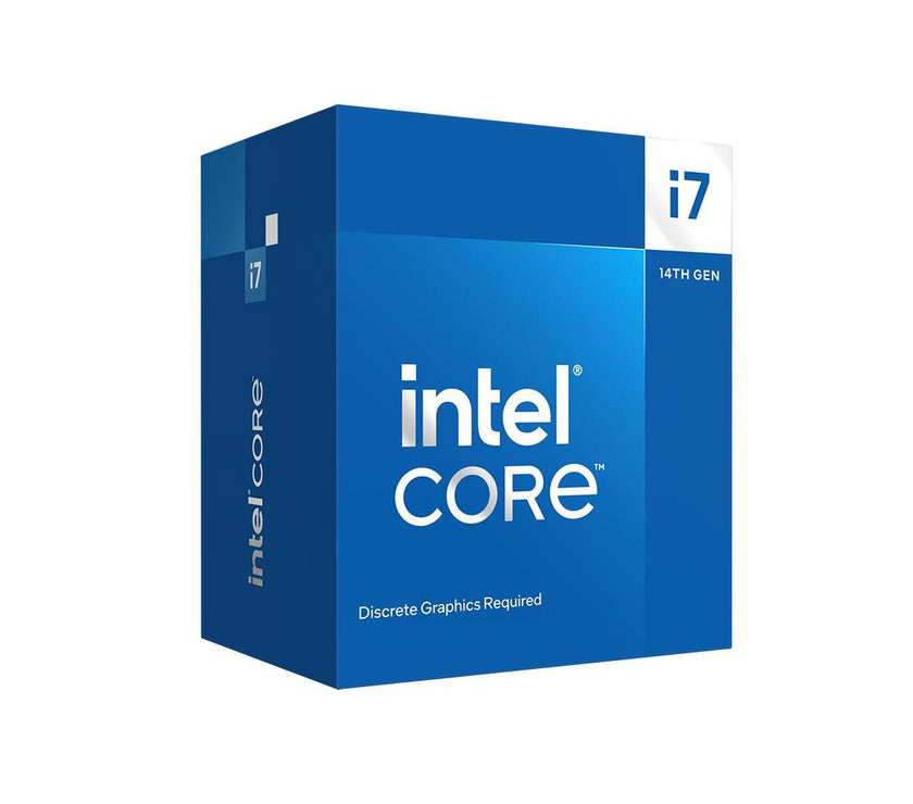 Intel Core i7-14700F - Core i7 14th Gen Raptor Lake 20-Core (8P+12E) LGA 1700 65W None Integrated Graphics Processor - BX8071514700F