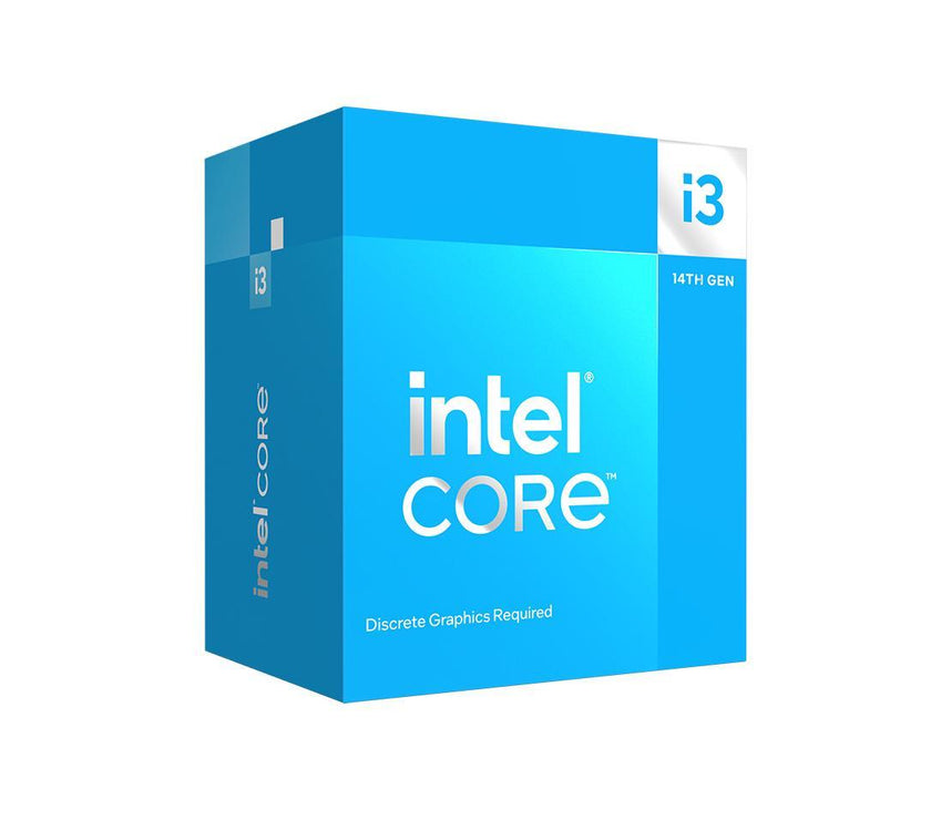 Intel Core i3-14100F - Core i3 14th Gen Raptor Lake 4-Core (4P+0E) LGA 1700 58W None Integrated Graphics Processor - BX8071514100F
