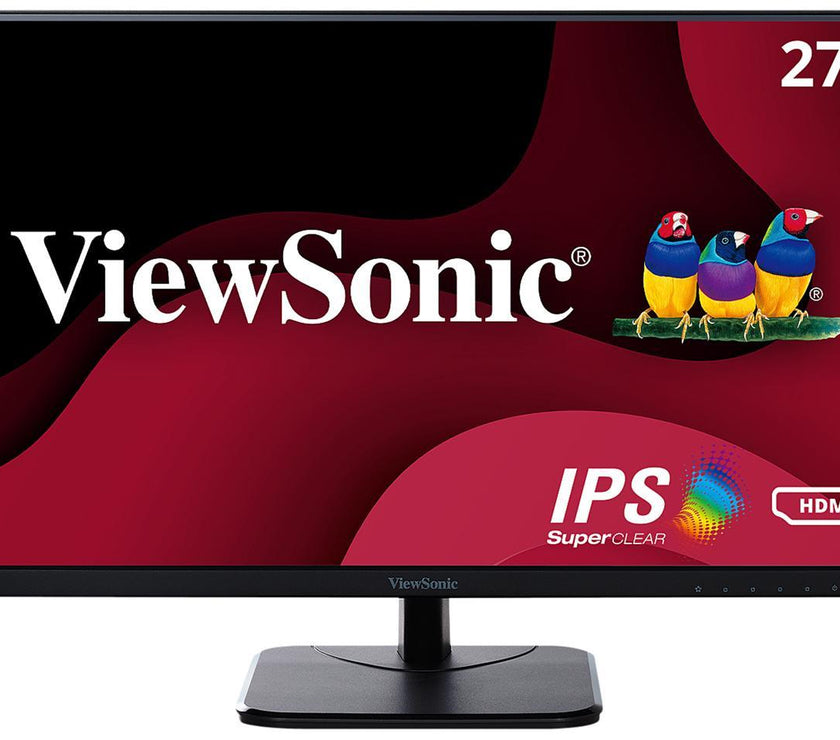 ViewSonic VA2756-MHD 27" Full HD 1920 x 1080 VGA HDMI DisplayPort Built-in Speakers SuperClear Backlit LED IPS Monitor