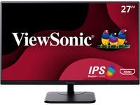 ViewSonic VA2756-MHD 27" Full HD 1920 x 1080 VGA HDMI DisplayPort Built-in Speakers SuperClear Backlit LED IPS Monitor