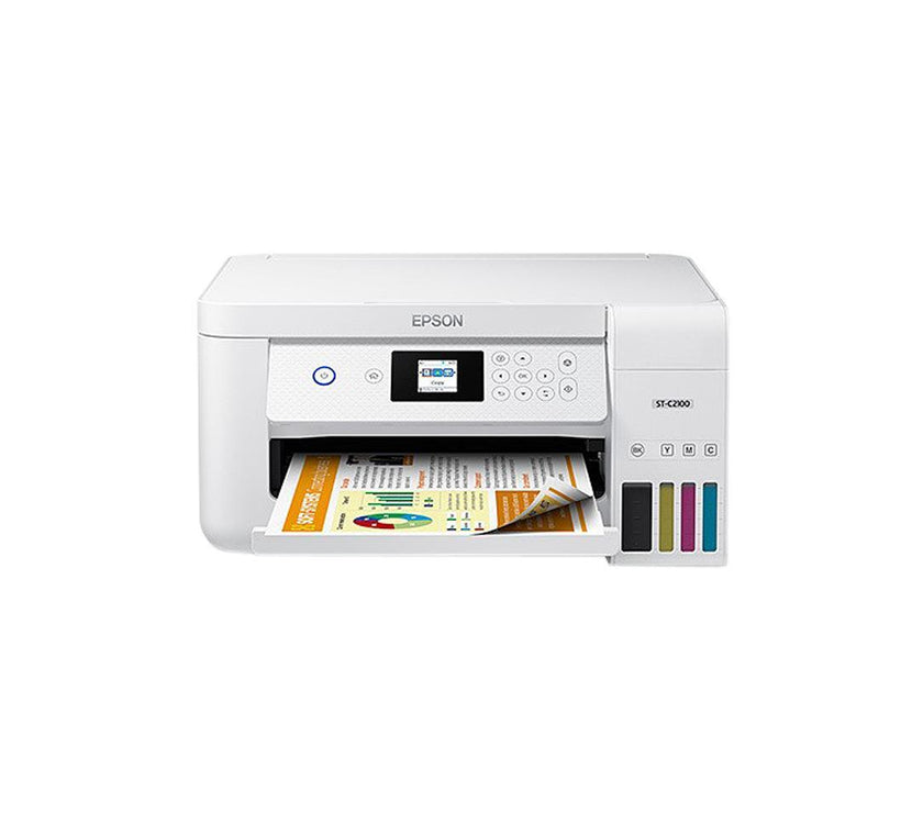 Epson WorkForce ST ST-C2100 Wireless Inkjet Multifunction Printer - Color - Copier/Printer/Scanner - (5760 x 1440 dpi class) - Automatic Duplex Print - Upto 3000 Pages Monthly - 100 sheets Input ...