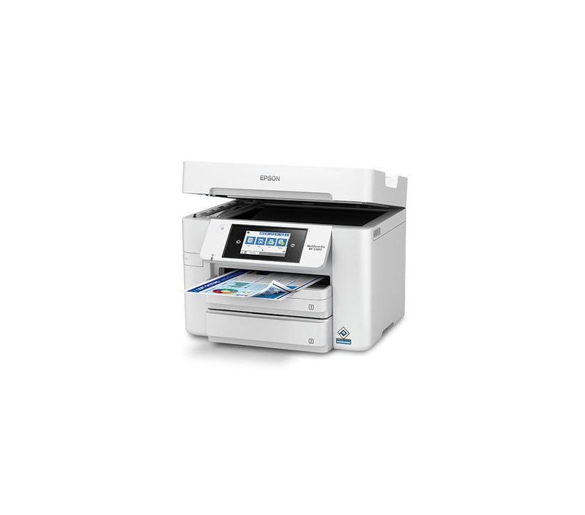 Epson WorkForce Pro WF-C4810 Inkjet Multifunction Printer - Color - Copier/Fax/Printer/Scanner - Automatic Duplex Print - Color Scanner - 1200 dpi Optical Scan - Color Fax - Wireless LAN - For ...