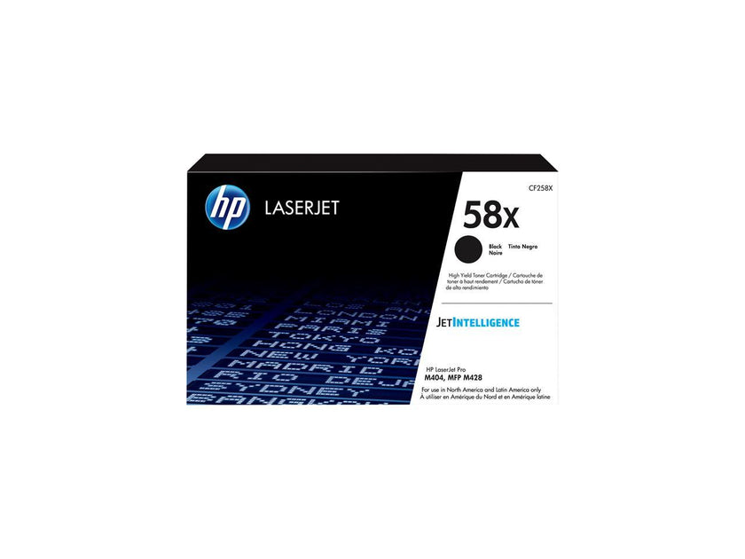 HP 58X High Yield Black Original LaserJet Toner Cartridge, ~10,000 pages, CF258X