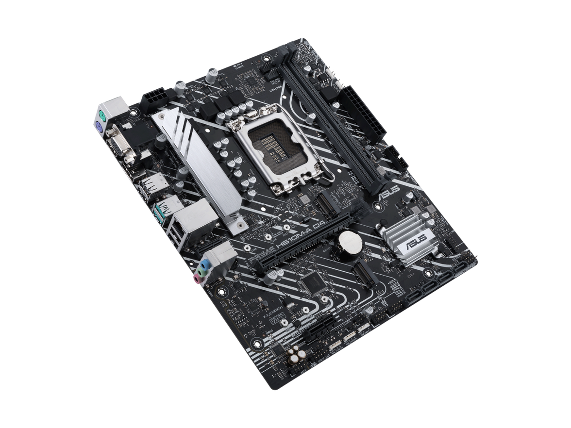 ASUS PRIME H610M-A D4-CSM LGA 1700 (Intel 12th & 13th Gen) Micro-ATX Commercial Motherboard (PCIe 4.0, DDR4, 2xM.2 slots, 1Gb LAN, rear USB 3.2 Gen 2 ports, DP/HDMI/D-Sub, SPI-TPM header, ACCE)