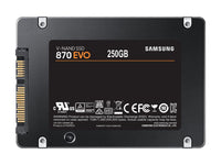 SAMSUNG 870 EVO SATA SSD 250GB 2.5” Internal Solid State Drive, Upgrade Desktop PC or Laptop Memory and Storage for IT Pros, Creators, Everyday Users, MZ-77E250B/AM