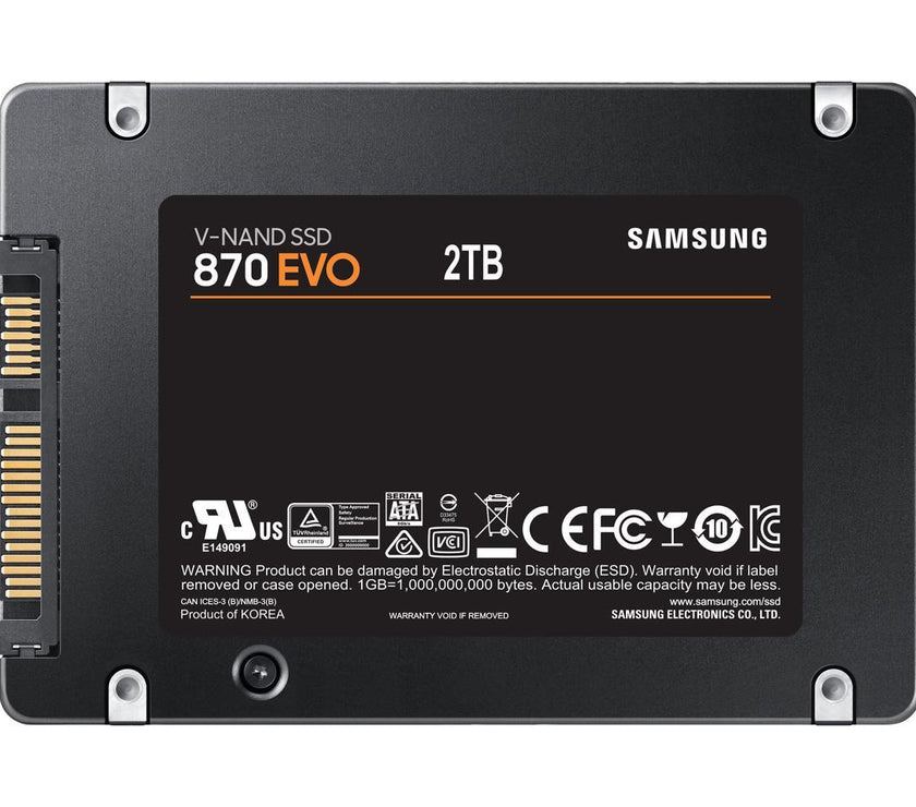 Samsung Electronics 870 EVO 2TB 2.5 Inch SATA III Internal SSD (MZ-77E2T0B/AM)