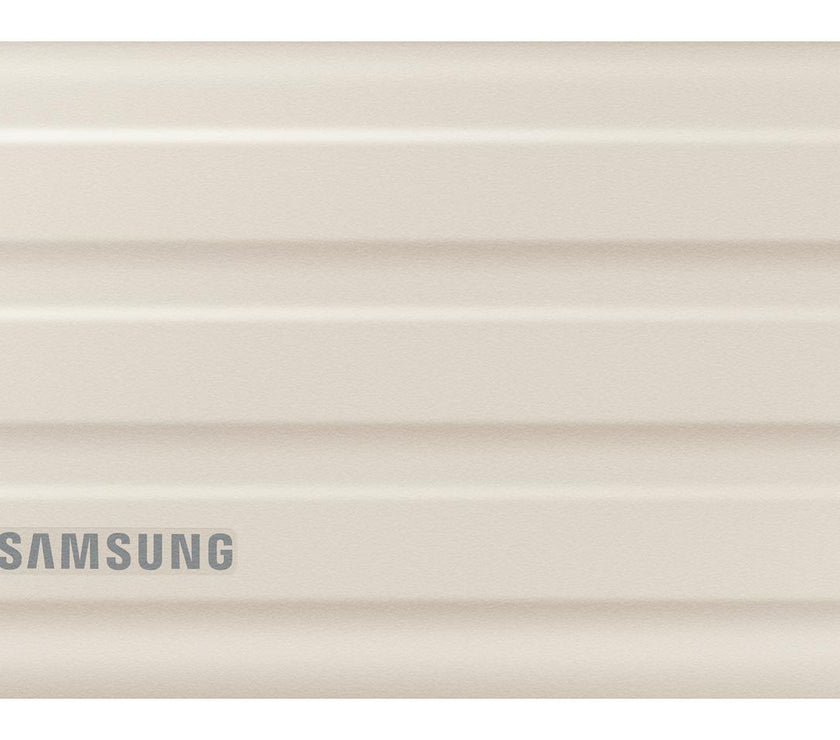 SAMSUNG T7 Shield 2TB, Portable SSD, up to 1050MB/s, USB 3.2 Gen2, Rugged, IP65 Rated, for Photographers, Content Creators and Gaming, External Solid State Drive ?(MU-PE2T0K/AM, 2022), Beige