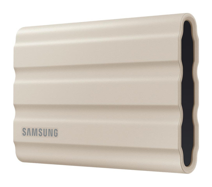 SAMSUNG T7 Shield 2TB, Portable SSD, up to 1050MB/s, USB 3.2 Gen2, Rugged, IP65 Rated, for Photographers, Content Creators and Gaming, External Solid State Drive ?(MU-PE2T0K/AM, 2022), Beige