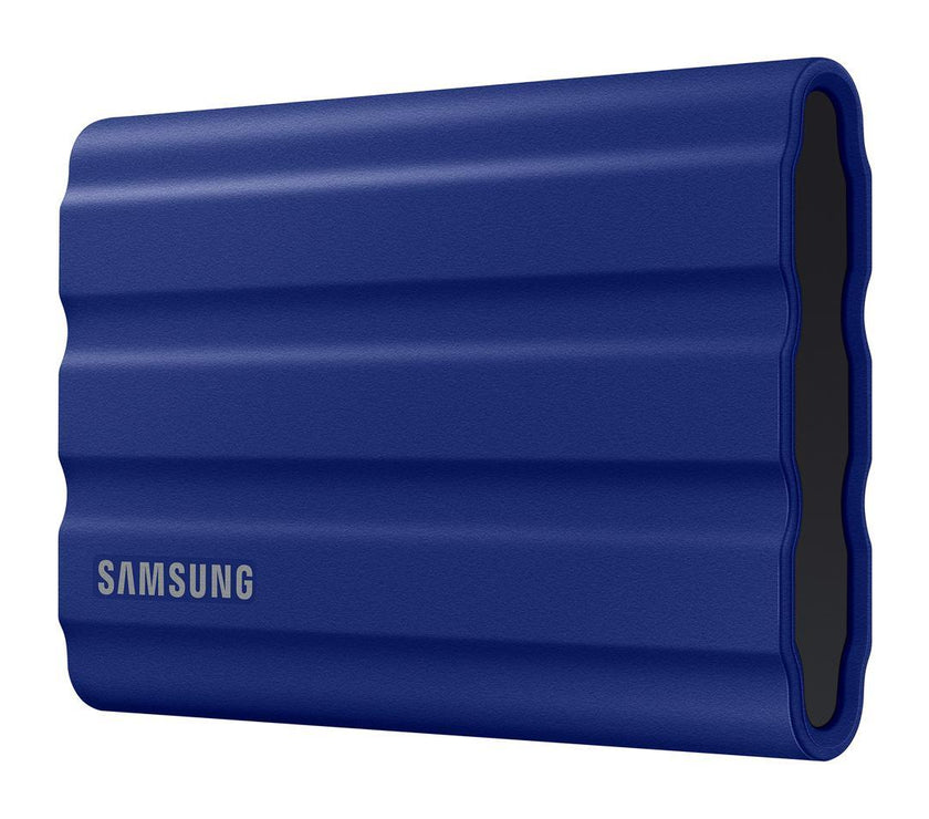 SAMSUNG T7 Shield 1TB, Portable SSD, up to 1050MB/s, USB 3.2 Gen2, Rugged, IP65 Rated, for Photographers, Content Creators and Gaming , External Solid State Drive (MU-PE1T0R/AM, 2022), Blue