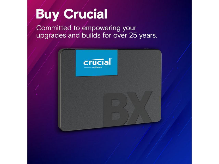 Crucial BX500 480GB 3D NAND SATA 2.5-Inch Internal SSD, up to 540 MB/s - CT480BX500SSD1