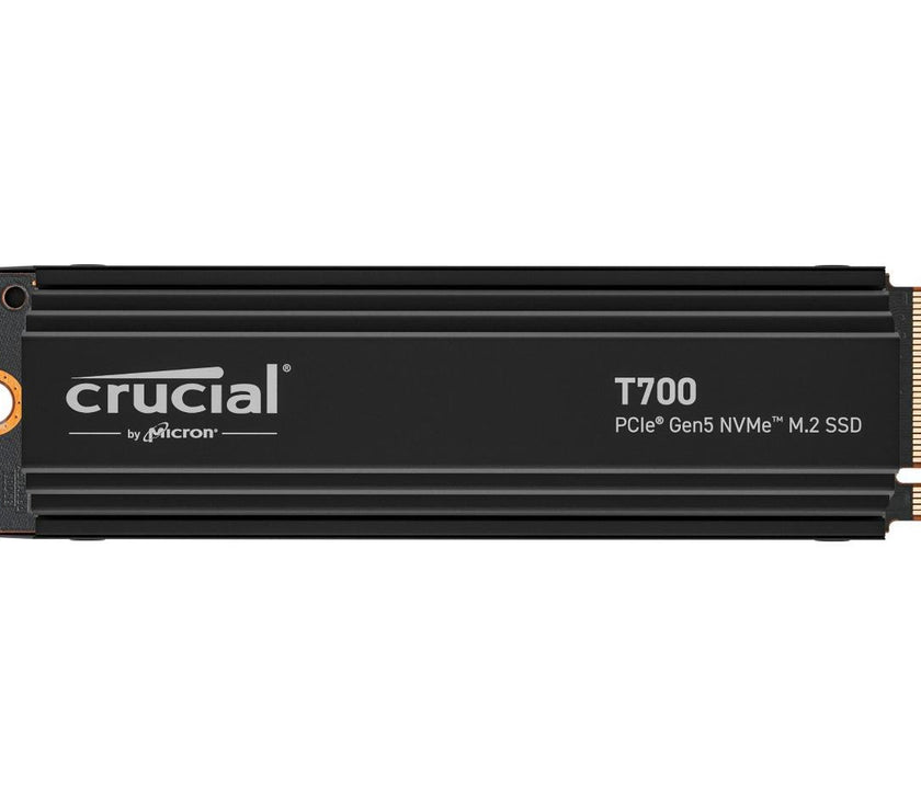 Crucial T700 GEN5 NMVE M.2 Heatsink M.2 SSD 2280 4TB PCI-Express 5.0 x4 TLC NAND² Internal Solid State Drive (SSD) CT4000T700SSD5