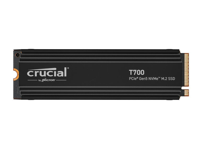 Crucial T700 GEN5 NMVE M.2 Heatsink M.2 SSD 2280 4TB PCI-Express 5.0 x4 TLC NAND² Internal Solid State Drive (SSD) CT4000T700SSD5