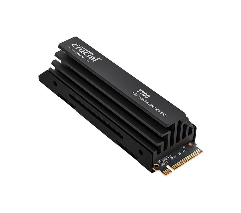 Crucial T700 GEN5 NVME M.2  SSD w/ Heatsink 2280 1TB PCI-Express 5.0 x4 TLC NAND² Internal Solid State Drive (SSD) CT1000T700SSD5