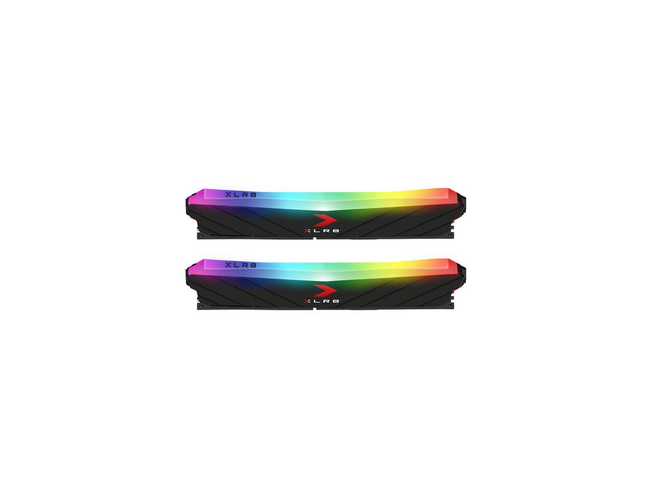 PNY XLR8 Gaming EPIC-X RGB 16GB (2 x 8GB) 288-Pin PC RAM DDR4 3600 (PC4 28800) Desktop Memory Model MD16GK2D4360018XRGB