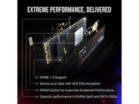 PNY XLR8 CS3140 M.2 2280 4TB PCI-Express 4.0 x4, NVMe 1.4 3D NAND Internal Solid State Drive (SSD) M280CS3140-4TB-RB