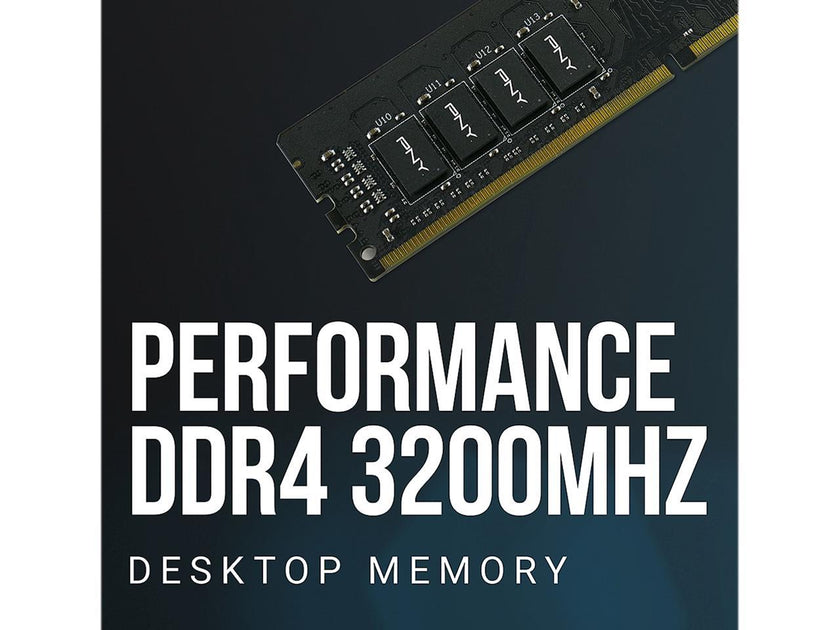 PNY 8GB DDR4 3200 (PC4 25600) Desktop Memory Model MD8GSD43200-TB