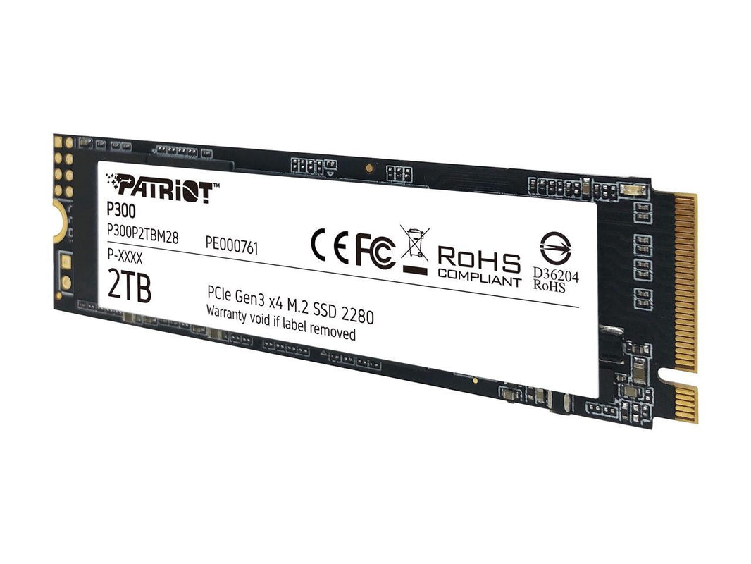 Patriot P300 M.2 2280 2TB PCIe Gen3 x4, NVMe 1.3 Internal Solid State Drive (SSD) P300P2TBM28