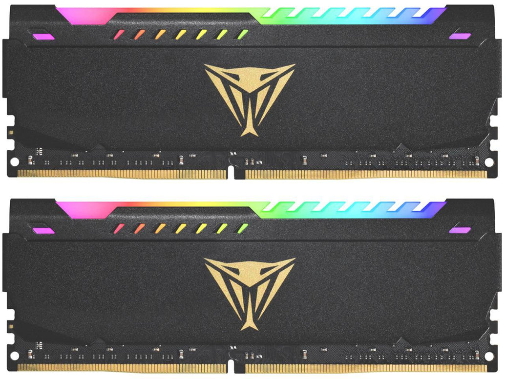 Patriot Viper Steel RGB 64GB (2 x 32GB) 288-Pin PC RAM DDR4 3600 (PC4 28800) Desktop Memory Model PVSR464G360C0K