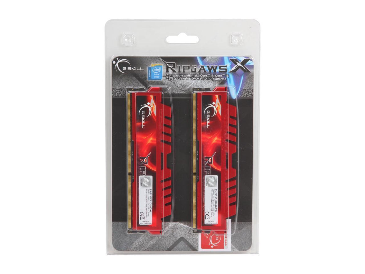 G.SKILL Ripjaws X Series 16GB (2 x 8GB) DDR3 2133 (PC3 17000) Desktop Memory Model F3-2133C11D-16GXL