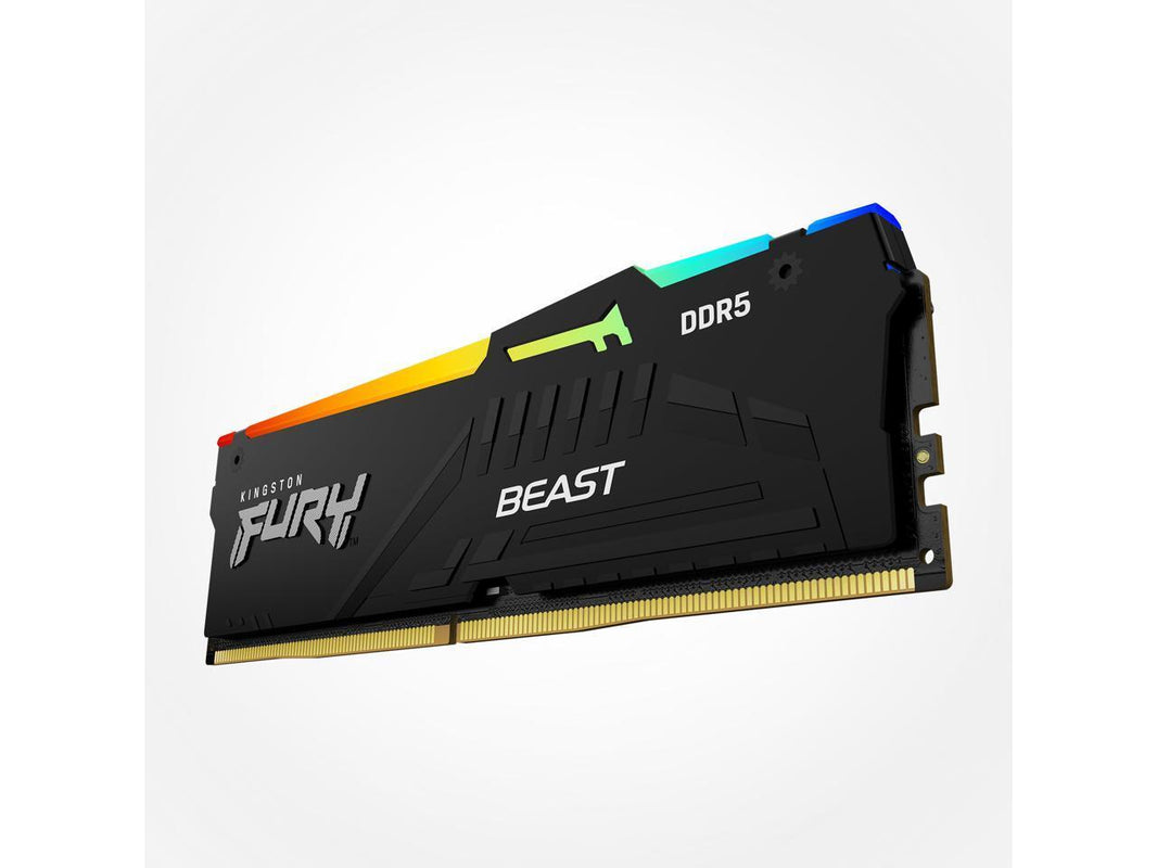 Kingston FURY Beast RGB 32GB (2 x 16GB) 288-Pin PC RAM DDR5 5600 (PC5 44800) Memory (Desktop Memory) Model KF556C40BBAK2-32