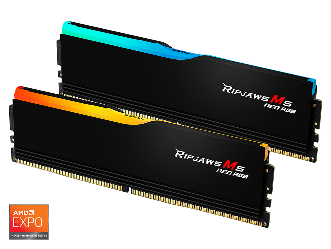 G.SKILL Ripjaws M5 RGB Series 32GB (2 x 16GB) 288-Pin PC RAM DDR5 6000 (PC5 48000) Desktop Memory