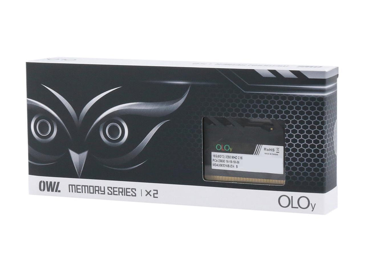 OLOy OWL 32GB (2 x 16GB) 288-Pin PC RAM DDR4 3600 (PC4 28800) Desktop Memory Model MD4U1636181CHKDA