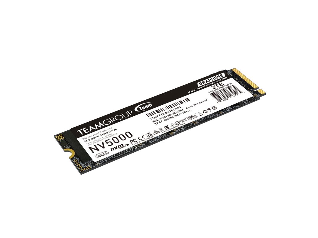 TeamGroup NV5000 M.2 2280 2TB PCIe 4.0 x4 with NVMe Internal Solid State Drive (SSD) TM8FGM002T0C101