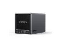 UGREEN NASync DXP4800, 4-Bay NAS with Intel®  N100 Quad-Core CPU (Up to 3.4GHz) 8GB DDR5, 2x M.2 PCIe Slots, 2.5GbE Port, SD Card Reader (Diskless)