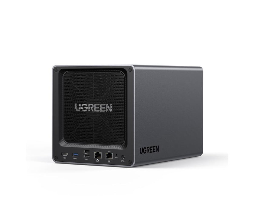 UGREEN NASync DXP4800 Plus, 4-Bay Thunderbolt™ NAS with Intel®  Pentium Gold, 5-Core CPU (Up to 4.40 GHz), 8GB DDR5, 1x 2.5GbE, 1x 10GbE, 2x TBT4, SD Slot (Diskless)