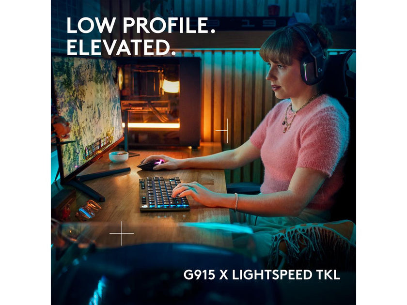 Logitech G915 X LIGHTSPEED TKL Tactile Wireless Gaming Keyboard