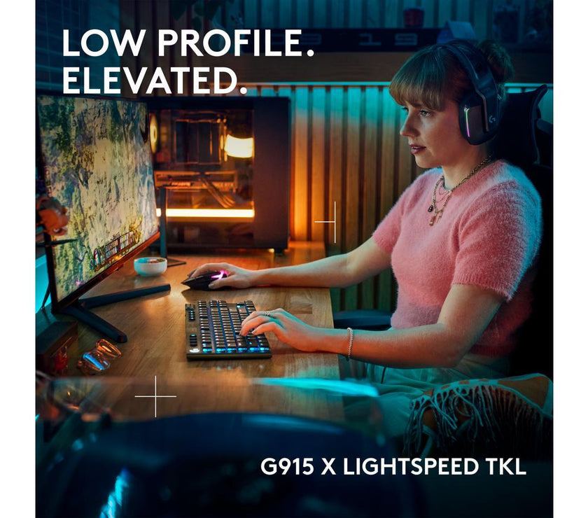 Logitech G915 X LIGHTSPEED TKL Clicky Wireless Gaming Keyboard