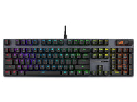 ASUS ROG Strix Scope II X Wired USB Mechanical Gaming Keyboard - 100% Full-Size, Hot Swappable Pre-lubed ROG NX Storm V2 Clicky Switches, PBT Keycaps, RGB, PC/Mac Support - Black