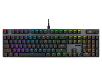ASUS ROG Strix Scope II X Wired USB Mechanical Gaming Keyboard - 100% Full-Size, Hot Swappable Pre-lubed ROG NX Storm V2 Clicky Switches, PBT Keycaps, RGB, PC/Mac Support - Black
