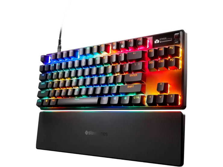 SteelSeries 64740 Apex Pro TKL Gen 3 Wired HyperMagnetic Gaming Keyboard - With Rapid Tap, Rapid Trigger, Adjustable Actuation Gaming Keyboard