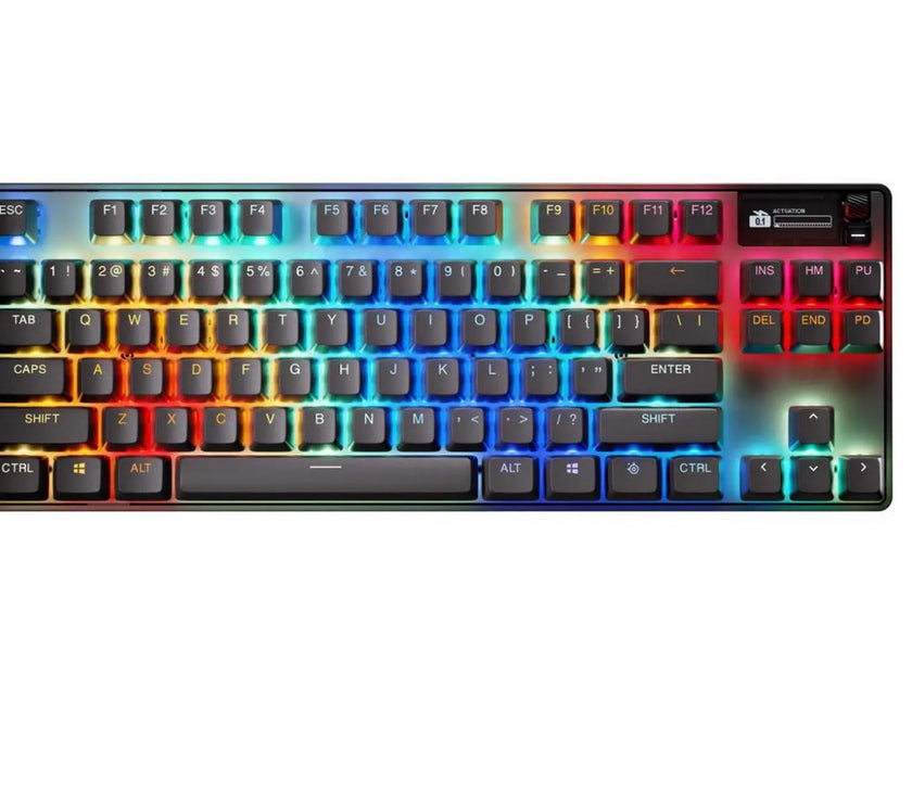 SteelSeries 64871 Apex Pro TKL Gen 3 Wireless HyperMagnetic Gaming Keyboard - With Rapid Tap, Rapid Trigger, Adjustable Actuation Gaming Keyboard