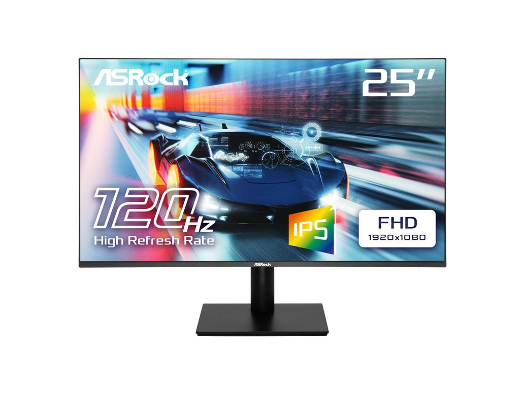 ASRock Phantom Gaming Monitor 24.5" 120 Hz IPS FHD sRGB 103% VESA Mount 100 x 100 mmCL25FFA CL25FFA