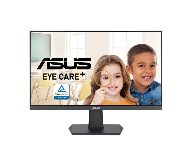 ASUS 24" (23.8-inch viewable) 1080P Eye Care Monitor (VA24EHF) - IPS, Full HD, Frameless, 100Hz, 1ms, Adaptive-Sync, for Working and Gaming, Low Blue Light, Flicker Free, HDMI, VESA Mountable, Tilt