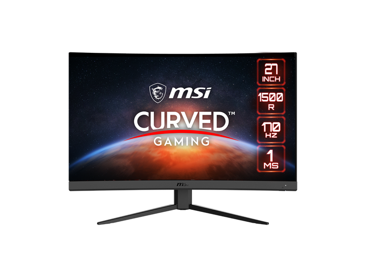 MSI 27.0 170 Hz VA WQHD Gaming Monitor FreeSync Premium (AMD Adaptive Sync) 2560 x 1440 (2K) 91% DCI-P3 / 114% sRGB G27CQ4 E2