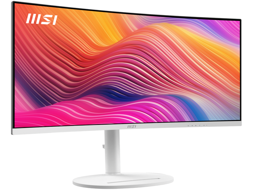 MSI 34" 120 Hz VA UWQHD Monitor 1ms (MPRT) / 4ms (GTG) Adaptive-Sync 3440 x 1440 Adobe RGB / DCI-P3 / sRGB: 92% / 95% / 119% Curved Modern MD342CQPW