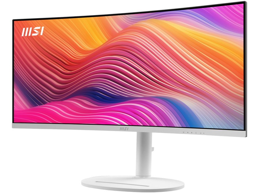 MSI 34" 120 Hz VA UWQHD Monitor 1ms (MPRT) / 4ms (GTG) Adaptive-Sync 3440 x 1440 Adobe RGB / DCI-P3 / sRGB: 92% / 95% / 119% Curved Modern MD342CQPW