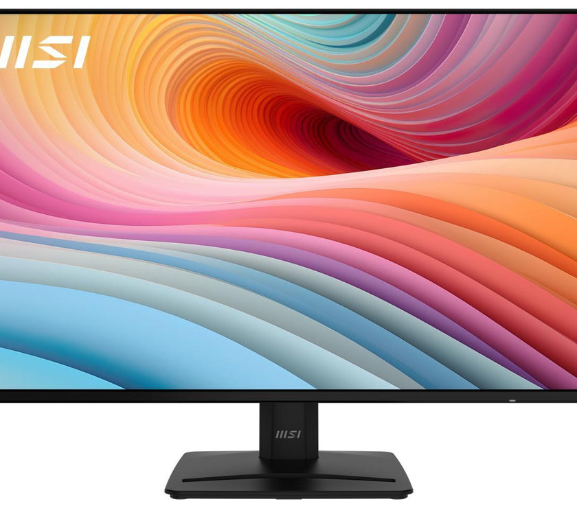 MSI PRO MP271A E2 27-inch IPS 1920 x 1080 (FHD) Gaming Office Monitor, 120Hz, Free-Synch, HDMI, DisplayPort, VGA Port, VESA Mountable, Tilt, Speaker, 4-side slim bezel 1ms, Black