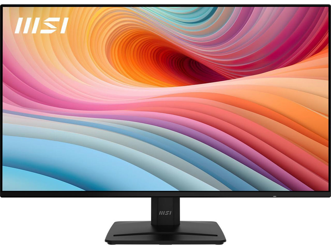 MSI PRO MP271A E2 27-inch IPS 1920 x 1080 (FHD) Gaming Office Monitor, 120Hz, Free-Synch, HDMI, DisplayPort, VGA Port, VESA Mountable, Tilt, Speaker, 4-side slim bezel 1ms, Black