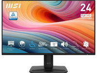 MSI PRO MP242A E2 24-inch IPS 1920 x 1080 (FHD) Gaming Office Monitor, 120Hz, Adaptive-Synch, HDR Ready, HDMI, VGA Port, Display Port,VESA Mountable, Tilt, Speaker, 4-side slim bezel ,1ms, Black